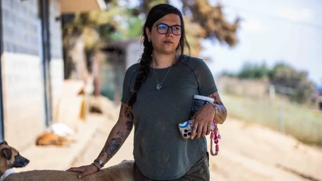 Ana María Alarcón está a cargo de más de 300 perros en Adopta Mx